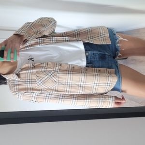 H &M button up shirt size US 6